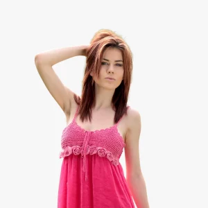 Stylish Crochet Net Dress